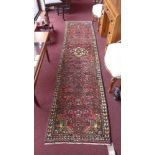 A fine Northwest Persian Malayer runner 295 cm x 88cm,