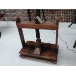 A mahogany early 20th century press