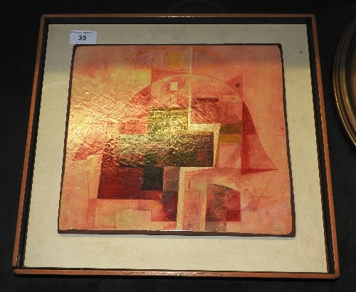 Clark Hutton (1898-1966) oil on board, 'Diversion', initialled, framed, - Image 3 of 3