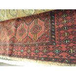 A fine North East Persian Mesahd Belouch rug, 200cm x 110cm,