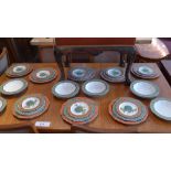 A collection of Rosenthal Studio-Linie Versace 'Le Voyage de Marco Polo' plates and soup bowls