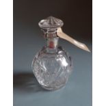 A Garrard and Co of Regent Street cut glass whisky decanter,