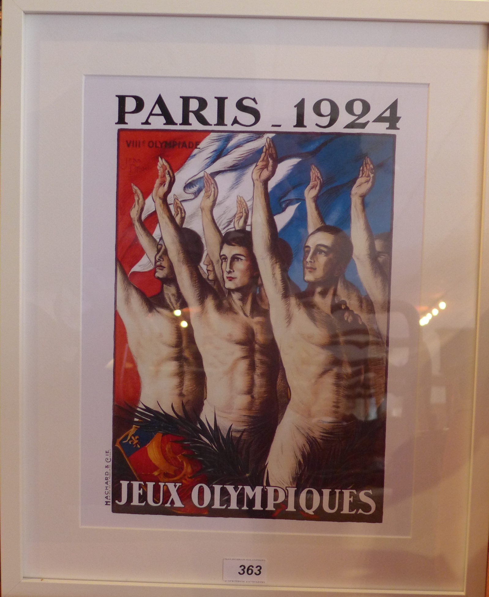 A framed art print 'Paris 1924 Olympics'