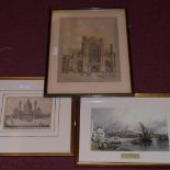 A collection of various engravings and s