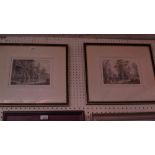 A pair of Bartolzzi prints 'Febraro' and