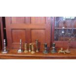 A collection of various candlesticks inc