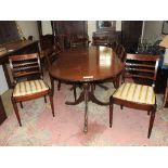 A set of eight Regency design mahogany b