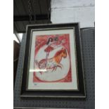 Marc Chagall, Circus Rider, printed by L