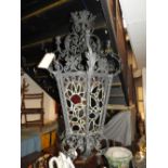 A late 19th century wrought iron Arts an