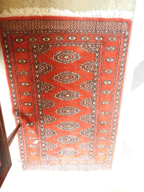A fine bokhara rug,