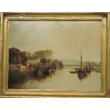 A Turner print in gilt frame