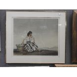 A signed William Russell Flint print 'Griselda' framed.