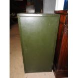 A 20th century green painted, metal filing,