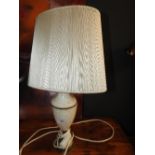 A pair of alabaster table lamps (2)
