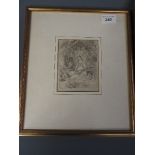 An early 19th Century pencil sketch of a