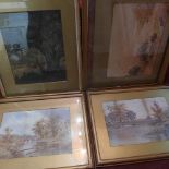 A pair of 19th century watercolours of c