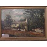 A late 19th century oil on canvas signed