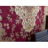 A Keshan style carpet, the floral medall