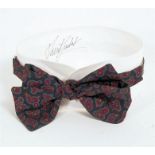 David Suchet Hand Signed Bow Tie And Collar Purpor