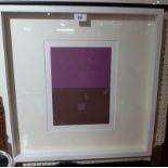 Joseph Albers, a silkscreen in colours from the interaction of colours suite, glazed and framed.