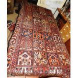 An antique Baktari carpet,