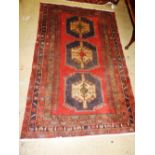 An antique Persian Qashquai rug,