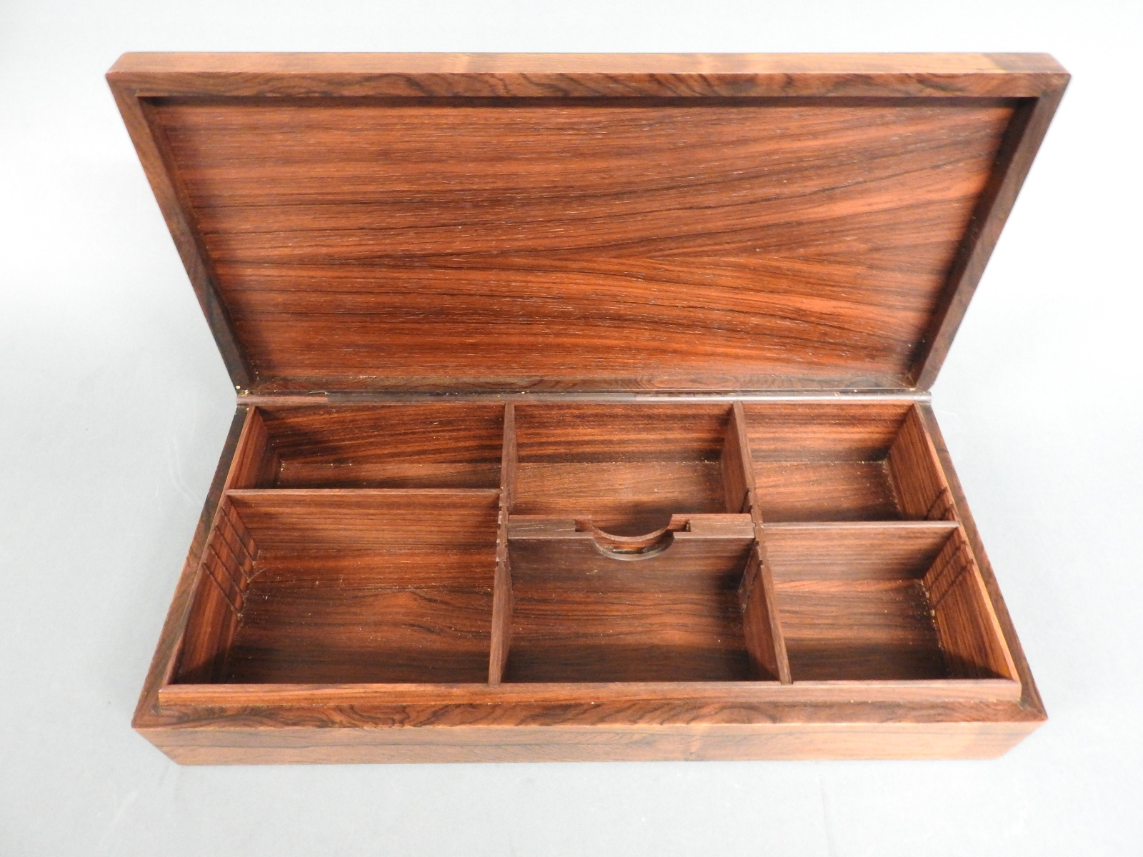A 1960s Danish rosewood cigar box, by Maria Viktor for Alfred Klitgaard, - Image 4 of 4