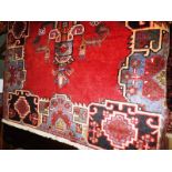 A fine North West Persian bakhtiar rug 225cm x 130cm,