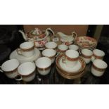 A large quantity of porcelain to include Victorian examples and some Davenport (qty)