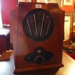 A retro walnut cased Beethoven Radio (af)