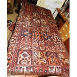 An antique Baktari carpet, the allover g