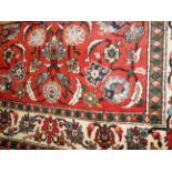 A Persian Isfahan rug, the allover palme