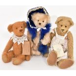 A Set Of 3 Vintage Limited Edition Teddy Bears Inc