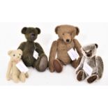 A Set Of 4 Vintage Limited Edition Teddy Bears Inc