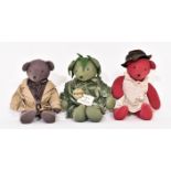 A Set Of 3 Vintage North American Bear Co Teddy Be