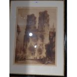 A pair of etchings by brothers Henry and