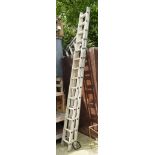 A metal 3m double ladder (6m extended)