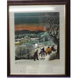 A pair of Russian signed winter landscapes by Petrovic,