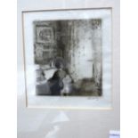 Two Austrian signed etchings,