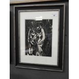 Pablo Picasso, wood engraving 'Helene Chez Archimede' 1931, marais wove paper, framed,