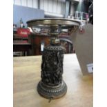 A pair of 19th Century converted bronze table lamp bases (2)