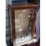 An Edwardian mahogany glazed display case,