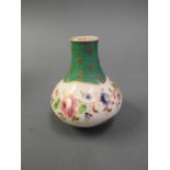 A German green porcelain vase.