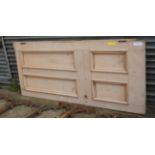 A pair of pine panelled doors (2)