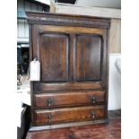 An early 20th Century Continental oak table top cabinet,