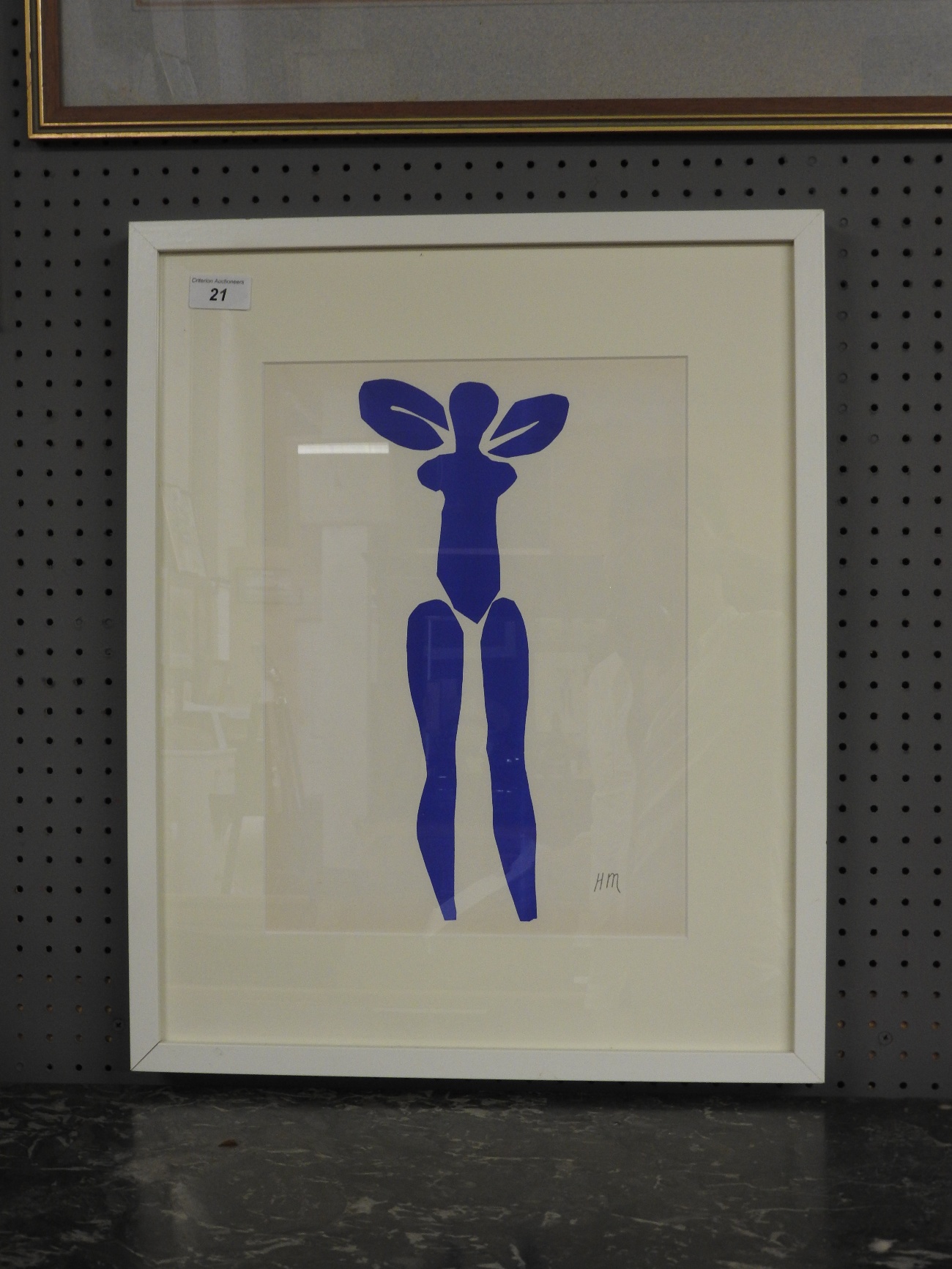 Henri Matisse print 'Nu Bleu X' after cut-out from the 1954 edition - Image 2 of 2