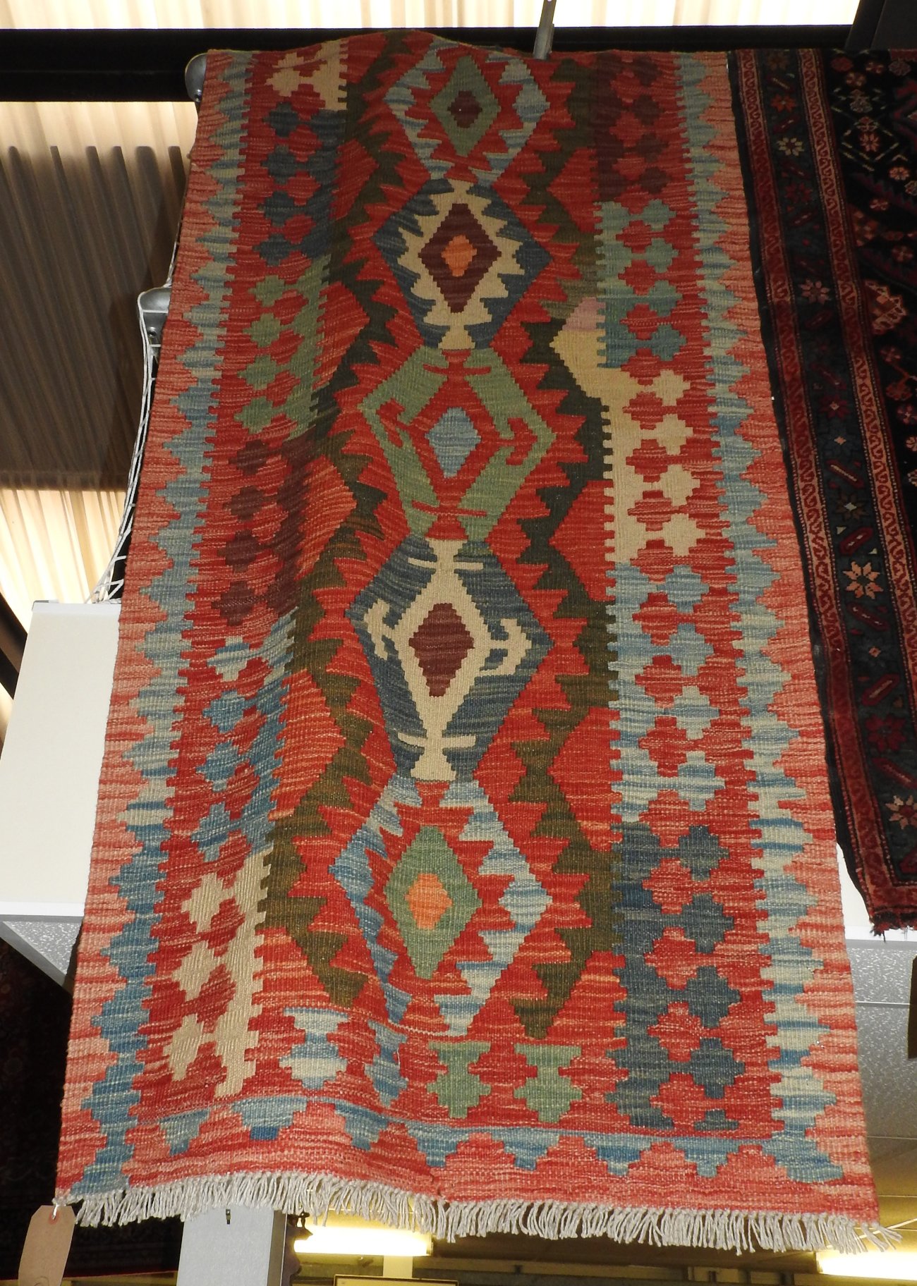 An anatolian kilim runner,