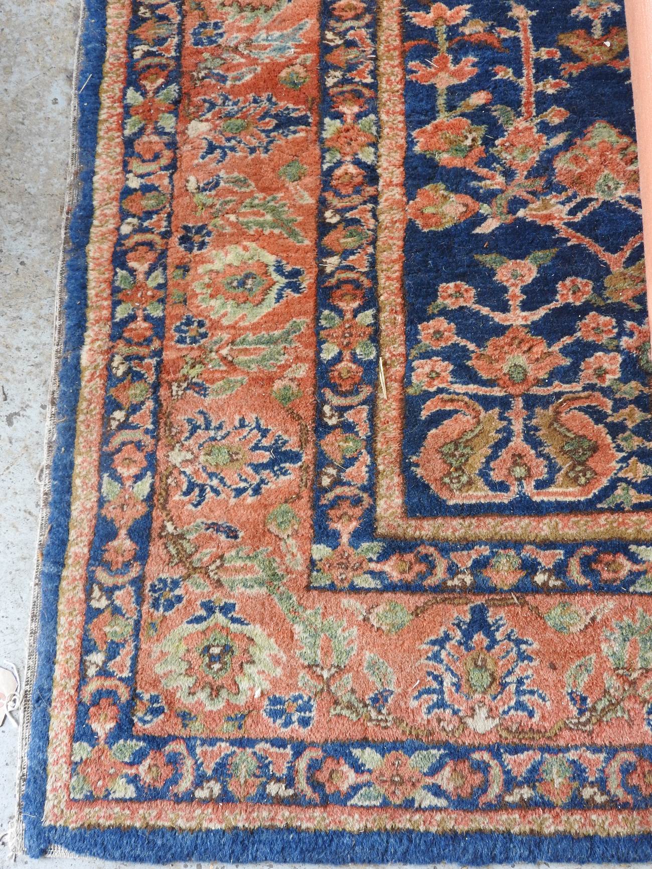 An antique ziegler Mahal rug,