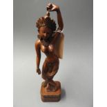 A 20th Century exotic statue on Nepalese dancer