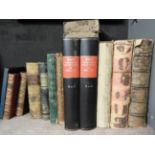 A quantity of vintage books including three volumes of The History of England and peerage books.